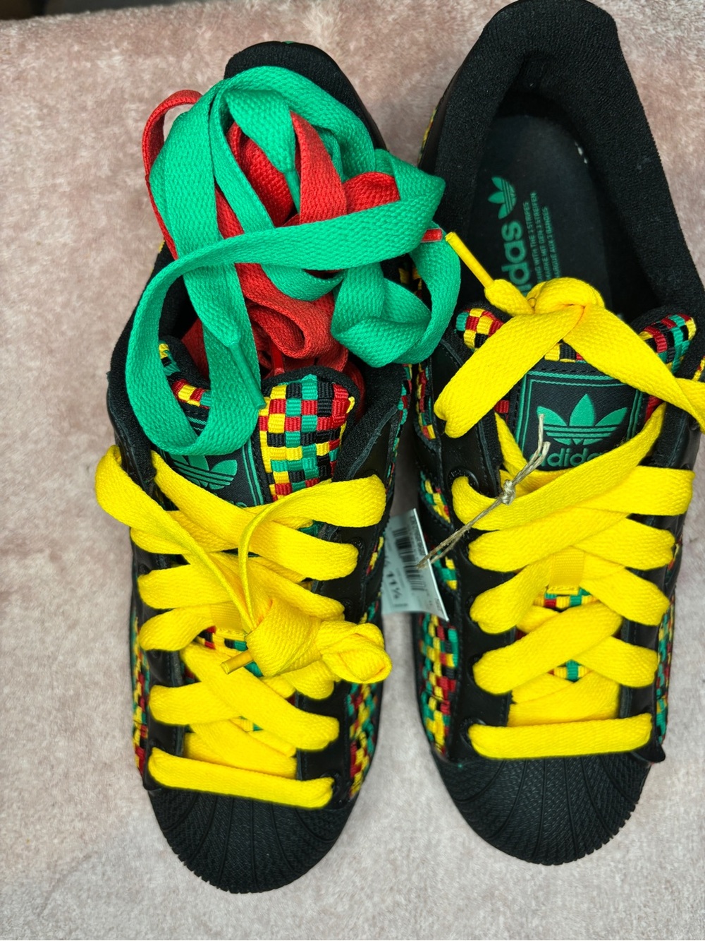 Adidas Superstar II Bob Marley Jamaica Woven Black Red Green Gold IH9785 (10.5) - Picture 7 of 9